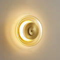 Elysso Brass Circular Wall Lamp