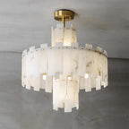 Soraya Art Deco Alabaster Chandelier