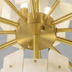 Soraya Chandelier Modern in Alabaster - Kingsley Beaumont
