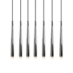Chandelier with Polished Brass and Crystal Shades Minimalist