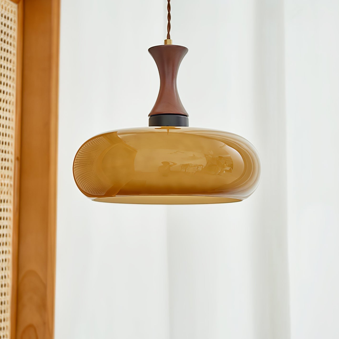 Arisha Vintage LED Glass Pendant Light Living Room