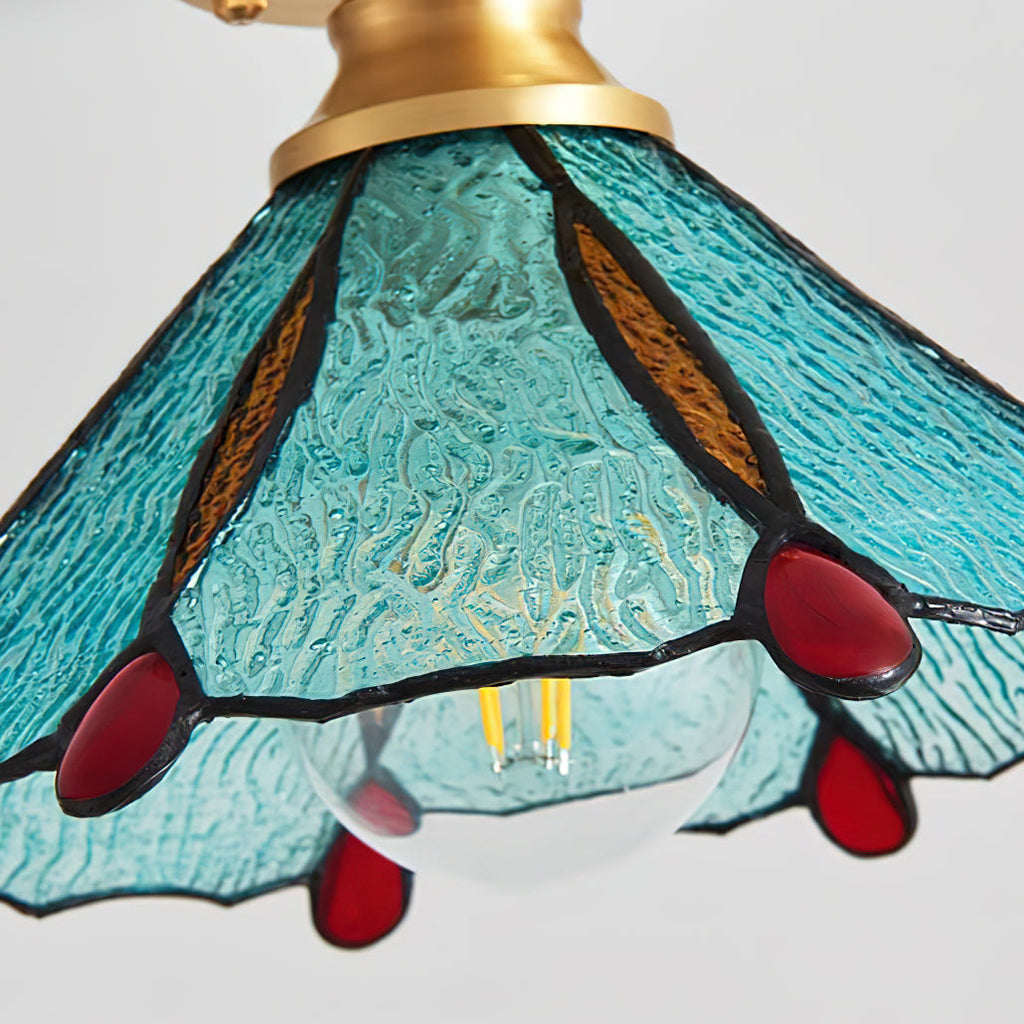 Civelle Tiffany Style Stained Glass Ceiling Light