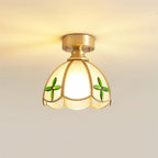 Civelle Tiffany Style Stained Glass Ceiling Light