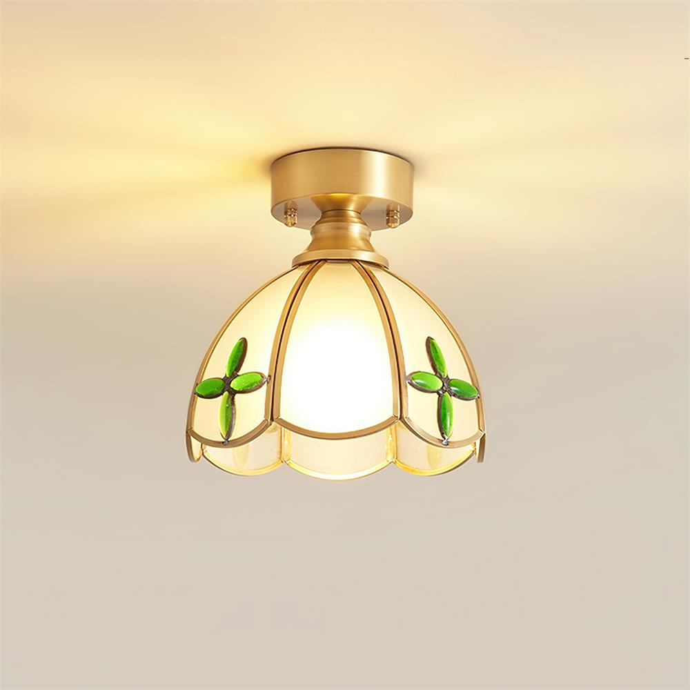 Civelle Tiffany Style Stained Glass Ceiling Light