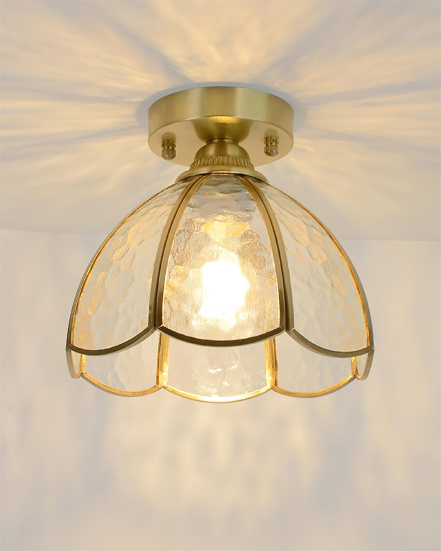 Civelle Tiffany Style Stained Glass Ceiling Light