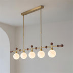 Chandelier Linear Globe LED/Incandescent for Dining Room Kitchen Island