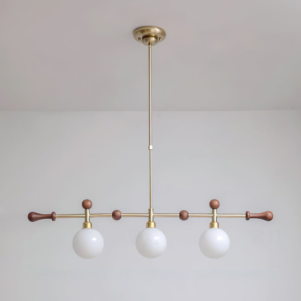 Chandelier Linear Globe LED/Incandescent for Dining Room Kitchen Island