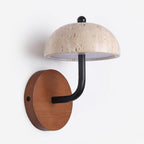 Solaro  Wall Light  Travertine  Half-dome   Shade