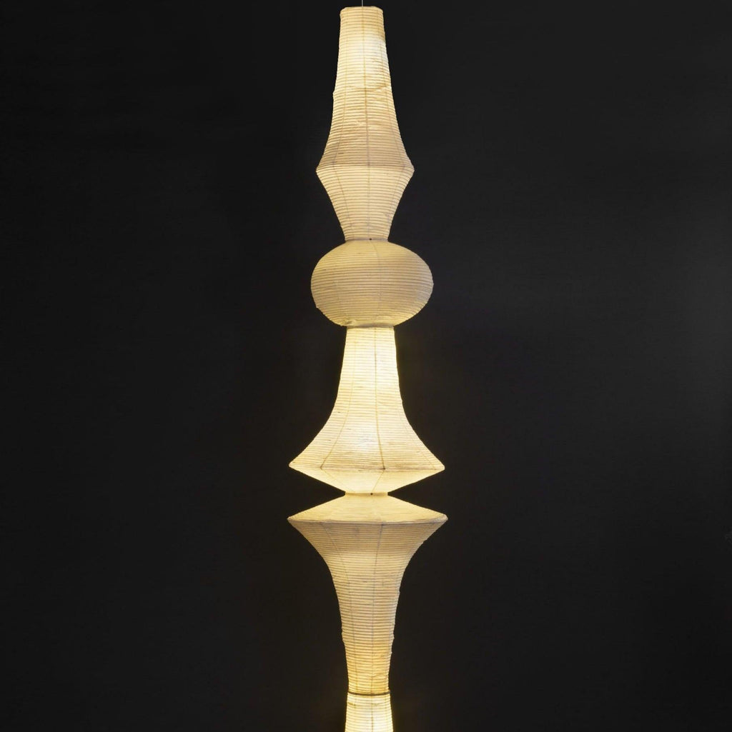 Faye Sculptural Paper Vertical Pendant Light