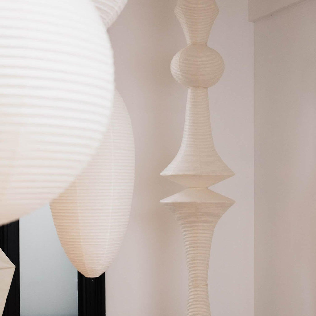 Faye Sculptural Paper Vertical Pendant Light