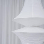 Faye Sculptural Paper Vertical Pendant Light