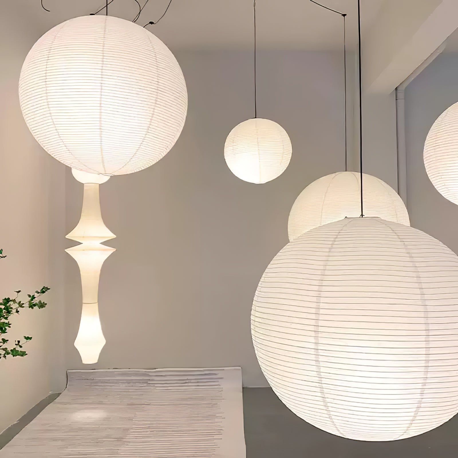 Sylin Pendant Swag Light Mulberry Silk