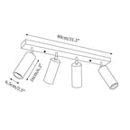 Navine 3-Light Adjustable Ceiling Spotlight