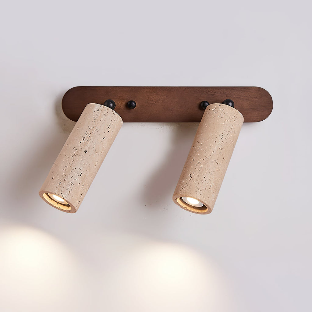 Solaro  Wall Lamp Spotlight Travertine