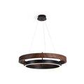 Acorn Ring Wood Chandelier