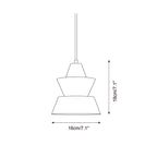 Ezion Layered White Alabaster Pendant Light
