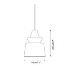 Ezion Layered White Alabaster Pendant Light