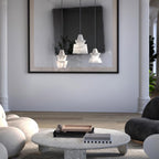 Ezion Layered White Alabaster Pendant Light