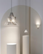 Ezion Layered White Alabaster Pendant Light