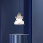 Ezion Layered White Alabaster Pendant Light