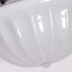 Evola Vintage Opal Glass Ceiling Light