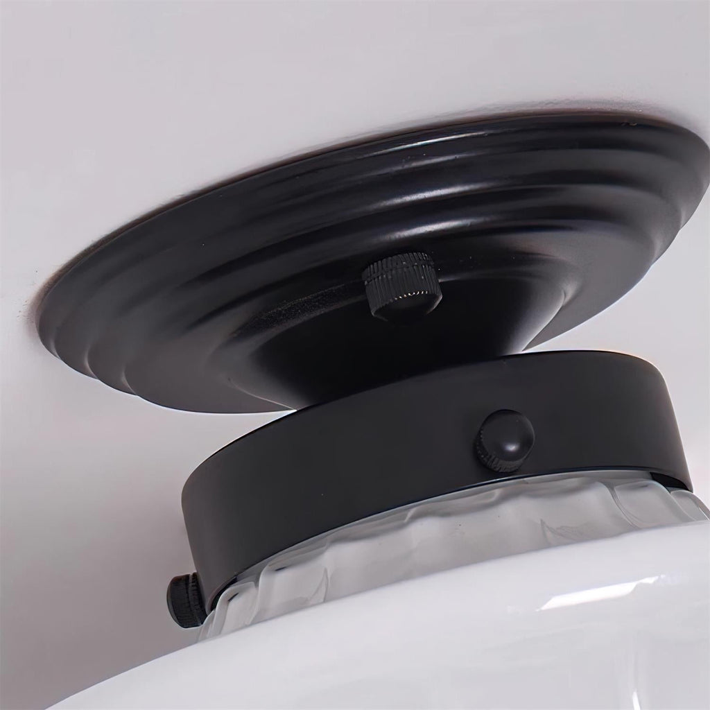 Evola Vintage Opal Glass Ceiling Light