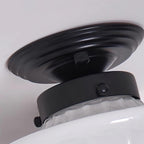 Evola Vintage Opal Glass Ceiling Light