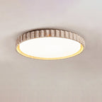 Ornorus Fluted Ring Travertine Ceiling Light