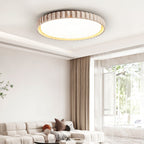Ornorus Fluted Ring Travertine Ceiling Light