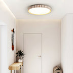 Ornorus Fluted Ring Travertine Ceiling Light