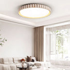 Ornorus Fluted Ring Travertine Ceiling Light