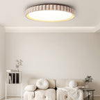 Ornorus Fluted Ring Travertine Ceiling Light