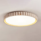 Ornorus Fluted Ring Travertine Ceiling Light