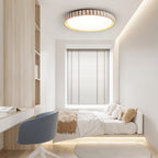 Ornorus Fluted Ring Travertine Ceiling Light
