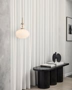 Orbelin Glass and Brass Pendant Lamp
