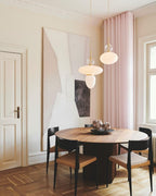 Orbelin Glass and Brass Pendant Lamp