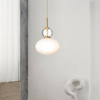 Orbelin Glass and Brass Pendant Lamp