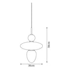Orbelin Glass and Brass Pendant Lamp