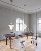 Orbelin Glass and Brass Pendant Lamp