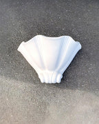 Ysola White Plaster Shell Wall Lamp