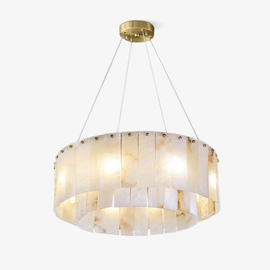 Zelaean Alabaster Round Pendant Light