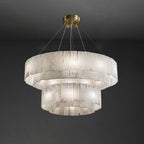 Zelaean Alabaster Round Pendant Light