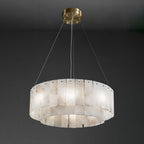 Zelaean Alabaster Round Pendant Light