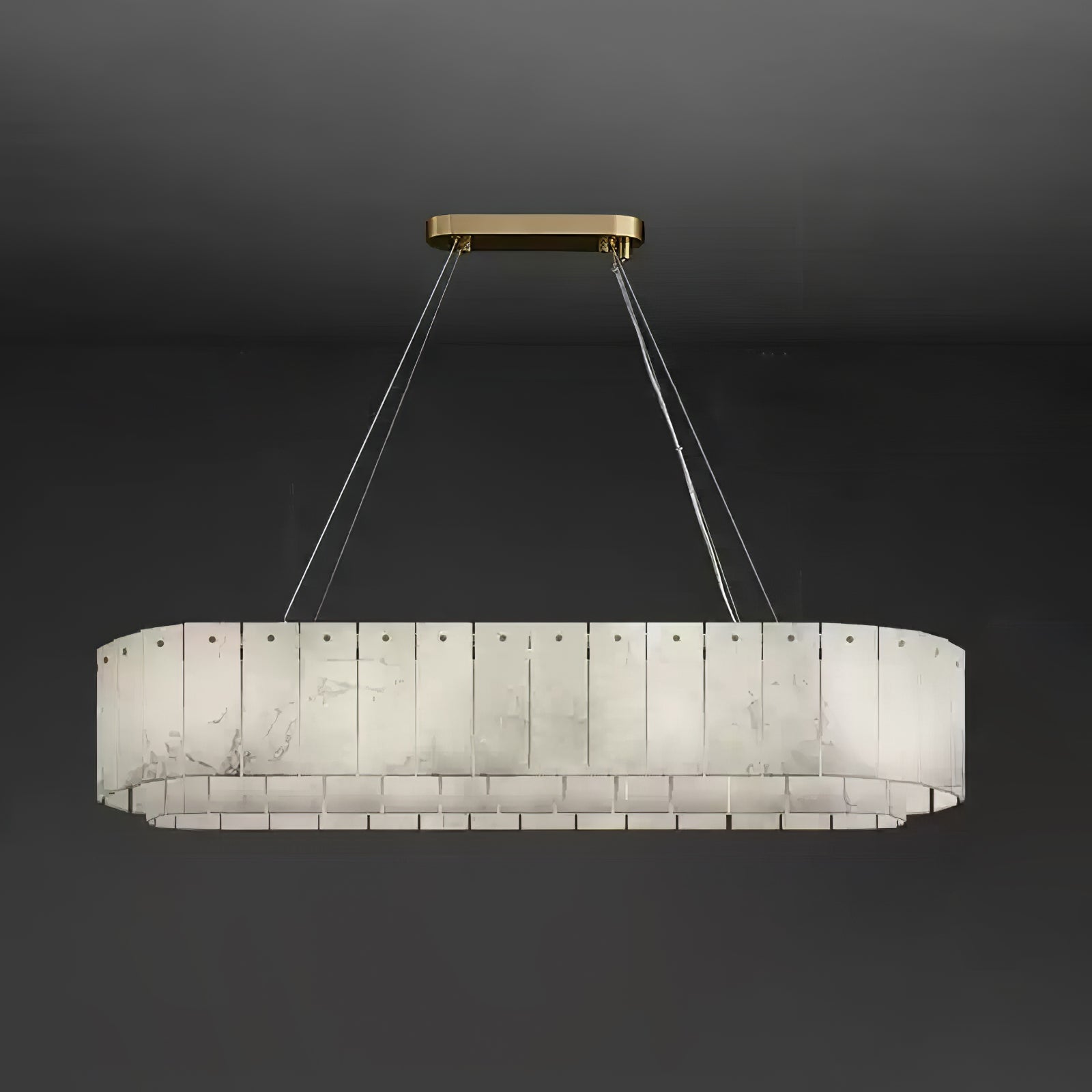 Zelaean Alabaster Round Pendant Light
