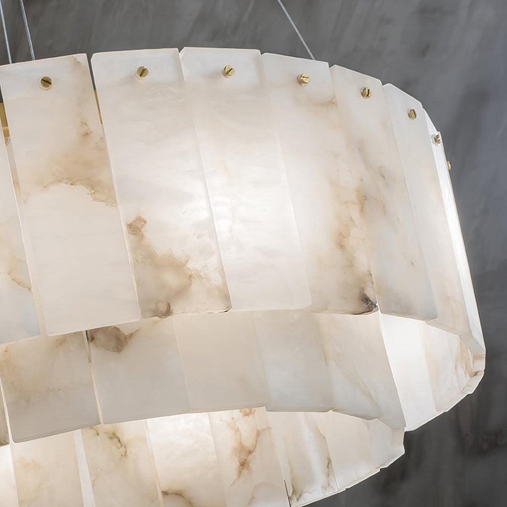 Zelaean Alabaster Round Pendant Light