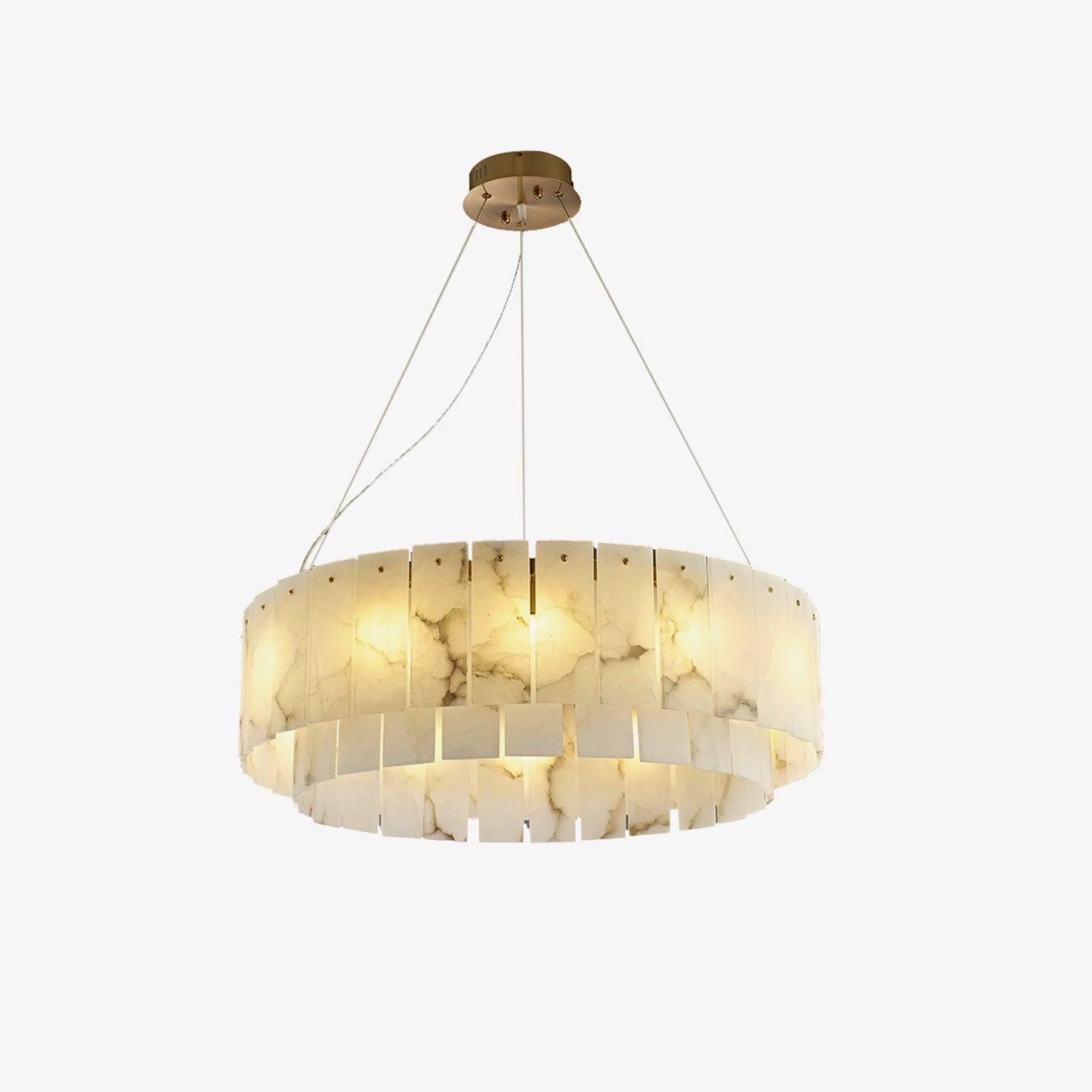 Zelaean Alabaster Round Pendant Light