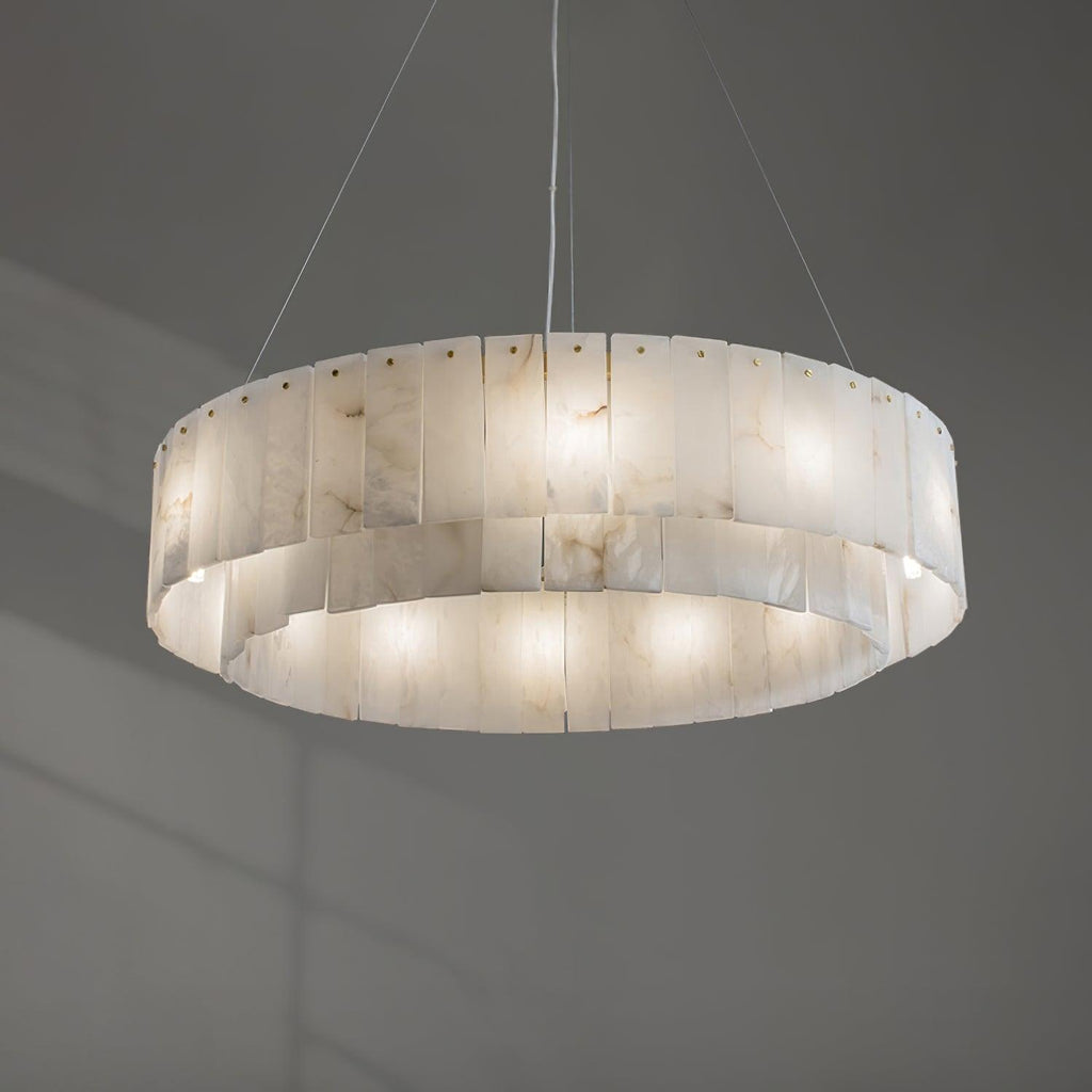 Zelaean Alabaster Round Pendant Light