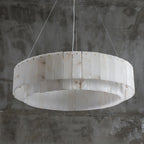 Zelaean Alabaster Round Pendant Light