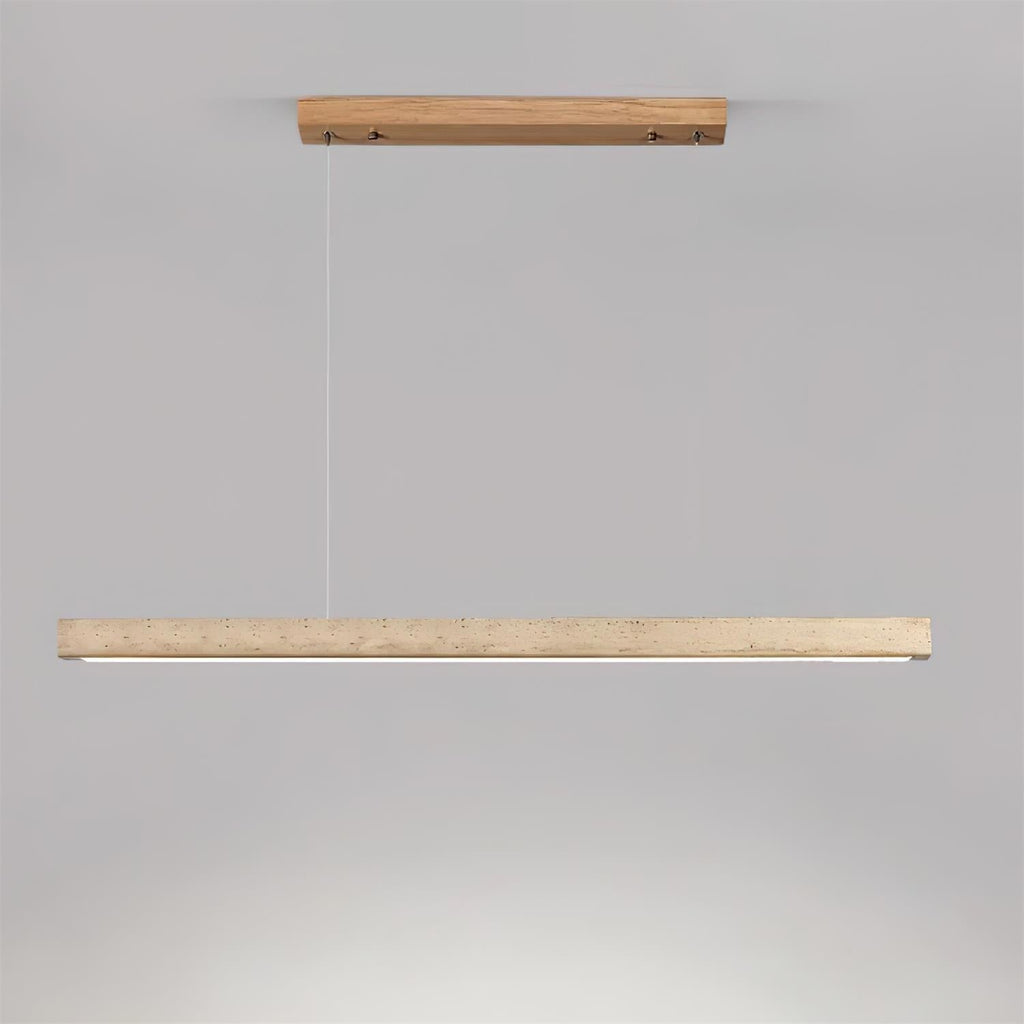 Delya Linear Travertine Pendant Lamp