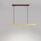 Delya Linear Travertine Pendant Lamp